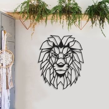 Decono Метална Декорация Геометричен Лъв
