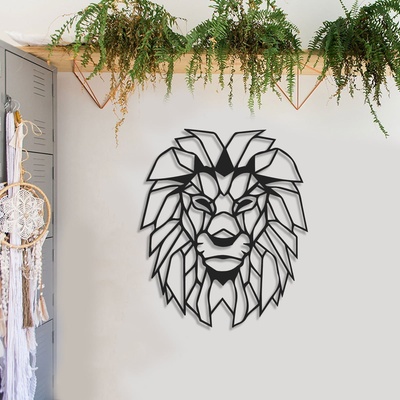 Decono Метална Декорация Геометричен Лъв