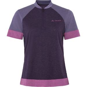 Vaude Фланелка с къс ръкав за колоездене Vaude Women's Altissimo Q-Zip Shirt Cycling jersey - Eggplant - размер 38 (EU) (156-1315-1512)