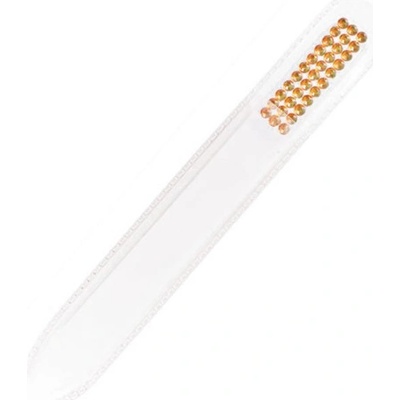 Divine cosmetics PSF Sklenený pilník na nechty obojstranný farebný 14 cm Oranžová