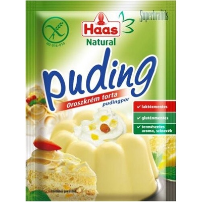 Haas Natural Puding s príchuťou krémovej torty 40 g