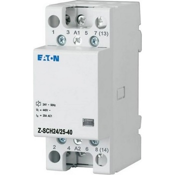 Eaton Инсталационен контактор EATON Z-SCH24/25-22, 248851 - 24VAC/50Hz, 4N/O, 25A, 2HP (248851)