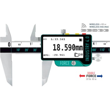 Microtech Дигитален шублер с кръгъл дълбокомер Microtech DataMet E-ink Bi-Force - 150 мм, 0, 005 мм (141093015FR)