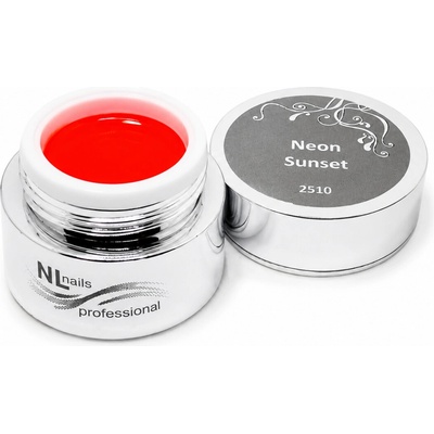 NL nails professional Uv Led barevný gel neon sunset 5ml