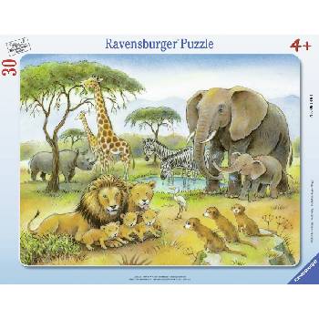 Ravensburger Пъзел Ravensburger от 30 части - Животинският свят в Африка (06146)