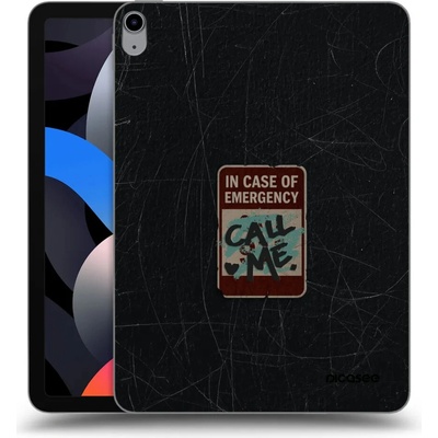 Picasee silikónový prehľadný obal pre Apple iPad Air 4 10.9" 2020 EMERGENCY