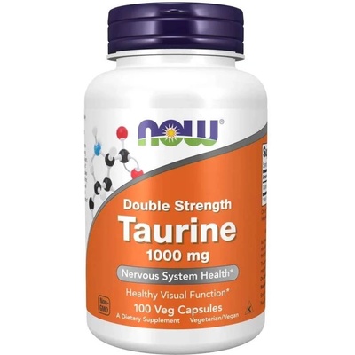 NOW Taurine Double Strength, 1000 mg, 100 веге капсули, Now