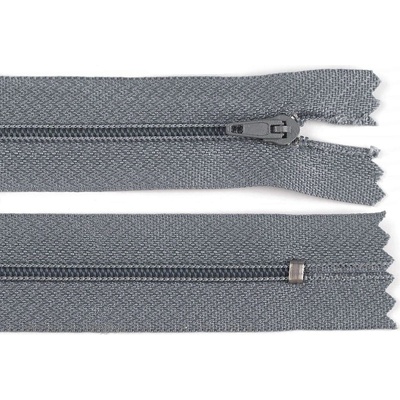 Spirálový zip No 3 délka 20 cm pinlock, malé, 316 šedá neutrální