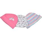 Cangaroo Шапки за новородено Cangaroo - Kay, 3бр. , розови (107964) - baby