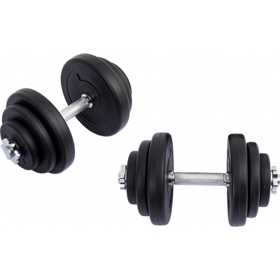 FitnessLine jednoruční nakládací činkový set kotouče s cementovou náplní 2 x 20 kg
