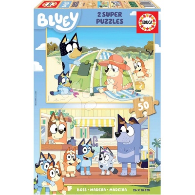 Educa Dřevěné Bluey 2 x 50 dílků
