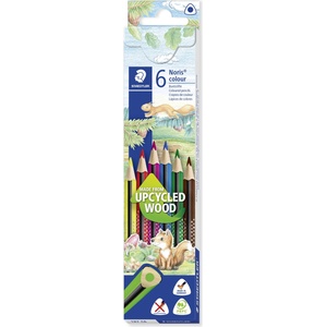 STAEDTLER Цветен молив Noris Upcycled дърво триъгълен (6) (187 C6)