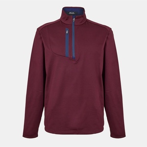 Ralph Lauren Яке Polo Ralph Lauren Men's RLX Cotton Long Sleeve Half Zip Performance Golf Jacket - Rich Ruby
