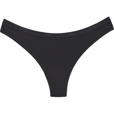 Snuggs Period Underwear Brazilian: Light Flow Black менструални бикини от плат за слаба менструация размер S Black