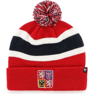 47ČR Team Breakaway Cuff Knit zimní čepice červená