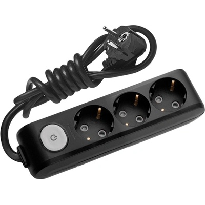 Panasonic РАЗКЛОНИТЕЛ 3 ГНЕЗДА С КЛЮЧ ПАНАСОНИК wlta4312bl КАБЕЛ 1.5м ЧЕРЕН (wlta4312bl)