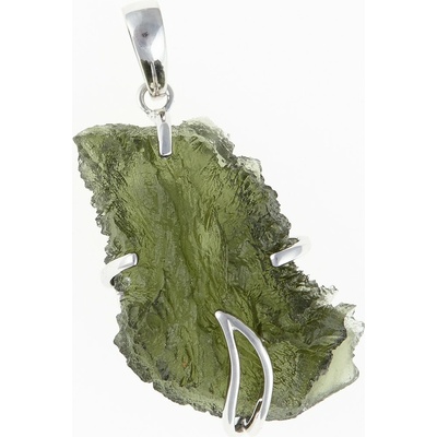 My Moldavite Stříbrný přívěsek s přírodním vltavínem SM12089