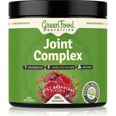 GreenFood Nutrition Joint Complex prášok na podporu normálneho stavu kĺbov príchuť Juicy Raspberry 285 g
