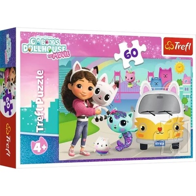 Trefl Трефл: Къщата на бебе Габи, Габи и котките - 60 части пъзел (17415)