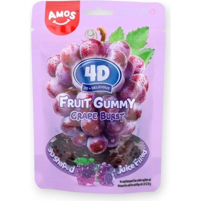 Amos Ovocné bonbony 4D Hroznové víno 65 g