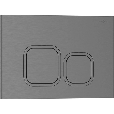 Mexen Tex 03 бутон за изплакване, четкано сивокафяво - 6103-12 (6103-12)