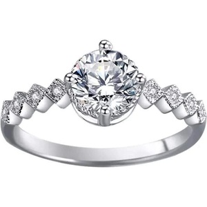 Silenti Jewelry Сребърен пръстен "Контраст" - 5 - 49мм (15.6мм диам. )