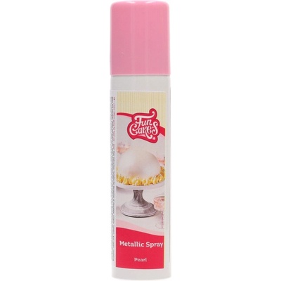 FunCakes Farba v spreji Metalická perlová Pearl 100 ml