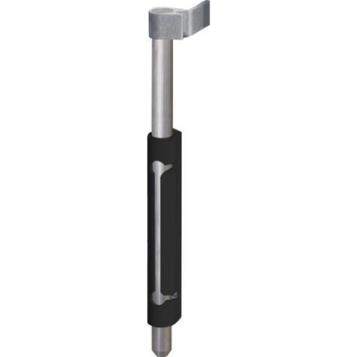 LOCINOX VSF 9005 - mechanická zástrč pre krídlové brány a vráta, pr. 20 mm, pozinkovaná, čierna VSF_9005