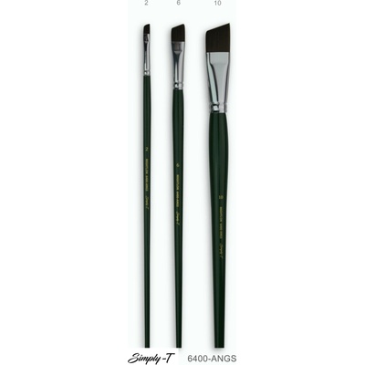 Štetec Simply-T Mightlon 6400-ANGS - skosený, dlhá rukoväť Veľkosť štetca: 2
