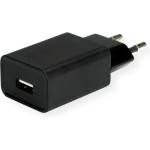 VALUE Стенно зарядно устройство, 1x USB-A, 18W, черно 19.99. 1092-10 (19.99.1092-10)