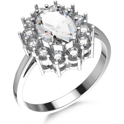 Couple prsten Diana se zirkony, bílé zlato se zirkony 6850004 0 1