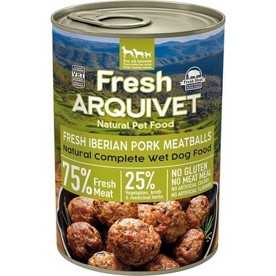 Arquivet Adult Fresh Iberian Pork Meatballs 400 g