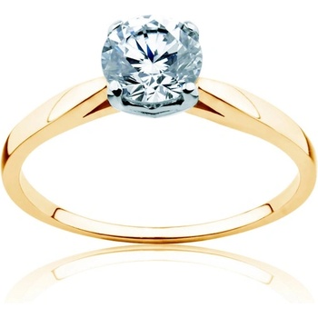 SAVICKI Годежен пръстен Savicki: двуцветно злато, диамант