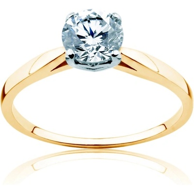 SAVICKI Годежен пръстен Savicki: двуцветно злато, диамант