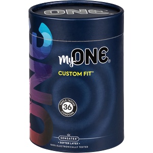 MyONE Maxi-Pack: Custom Fit, size 57H, 36 condoms