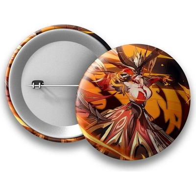 Genshin Impact placka Signora Fire 50 mm