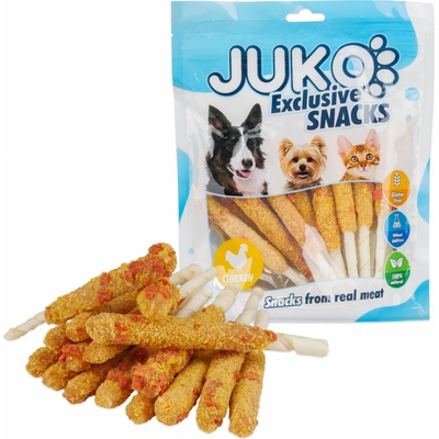 JUKO Snacks Chicken carrots Wrap cowhide sticks 250 g