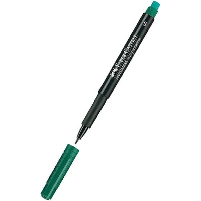 Перманентен тънкописец Faber-Castell OHP S Зелен (1602008-03)