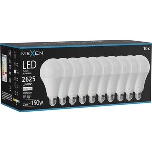 Mexen Nova 10x LED крушка E27, A95, 25W, Неутрална - 4000K, 2625 lm - L100-E27-2540-01x10 (L100-E27-2540-01x10)