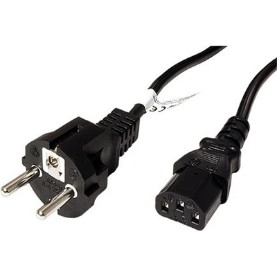 goobay Kabel síťový, CEE 7/7(M) - IEC320 C13, s přímou vidlicí, 3m, černý (96036) - 19.92.0021