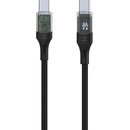 FIXED FIXDD-CC2-BK USB-C/USB-C s displejom a podporou PD, USB 2.0 100 W, 2m, černý