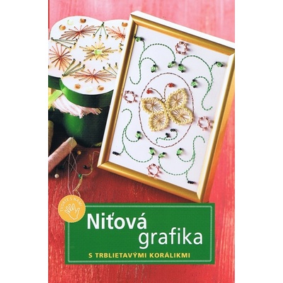 Niťová grafika s trblietavými korálikmi