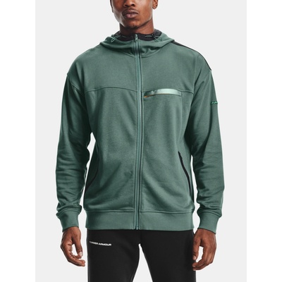 Under Armour UA Rival Terry AMP FZ HD zelená
