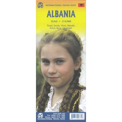 ITMB Publishing mapa Albania 1:210 t. ITM