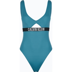 Calvin Klein Дамски бански костюм Calvin Klein KW0KW02746 Intense Power One Piece Fashion Fit storm blue