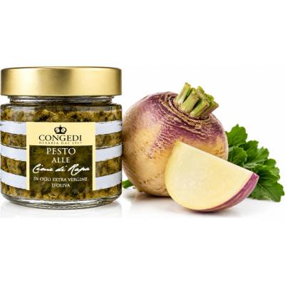 Congedi pesto z tuřínových listů v extra panenském olivovém oleji 220 g