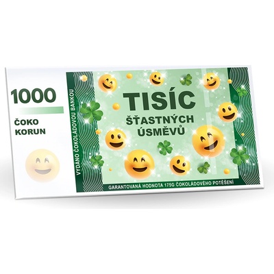Selllot Hořká 60% Bankovka Tisíc šťastných úsměvů 175 g