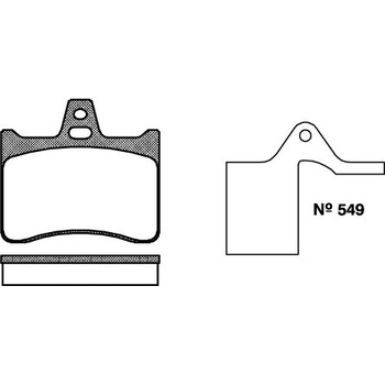 Sada brzdových platničiek kotúčovej brzdy REMSA 0088.10
