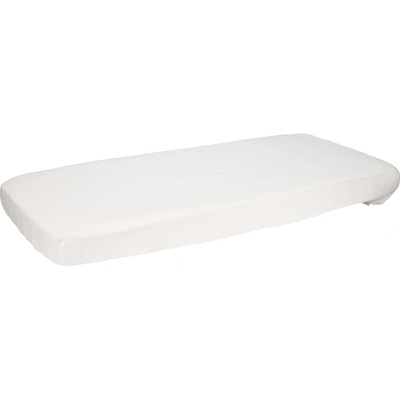 Little Dutch napínacia plachta mušelín Soft White 60x120