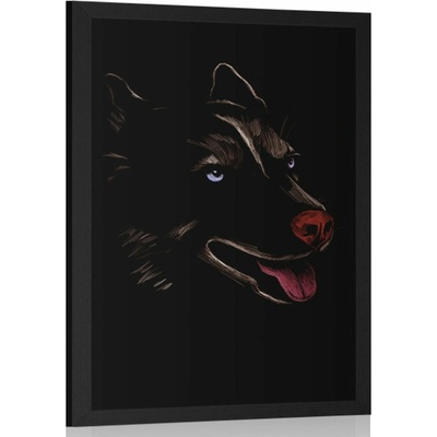 Plakát vlk v zemi noci - 40x60 no frame